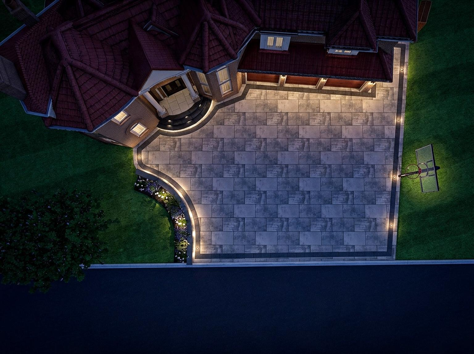 Aerial night view