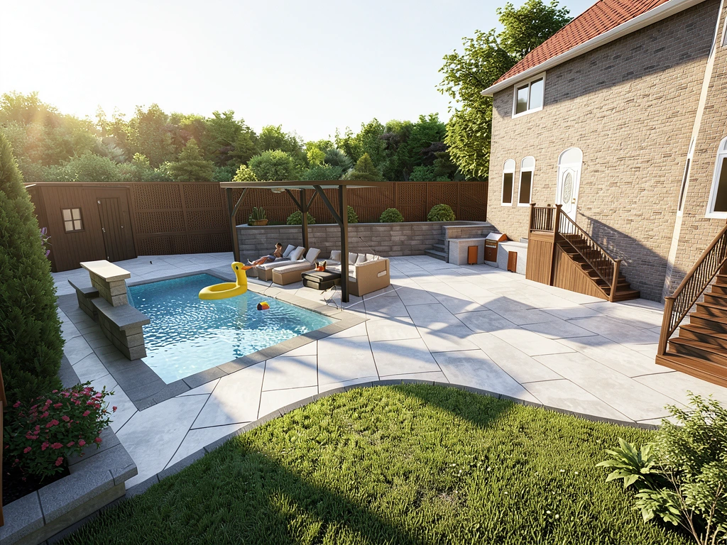Backyard — elevated overview